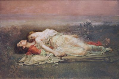 Tristan en Isolde (Dood) door Rogelio de Egusquiza